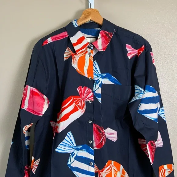 Anthropologie The Soren Long-Sleeve Shirt Dress by Maeve - Picture 6 of 16